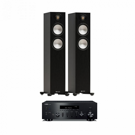 Yamaha R-N600A + Monitor Audio Bronze 300 7G - černá