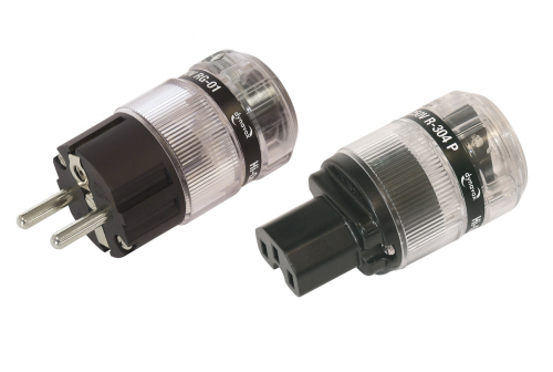 Dynavox RG-01 + R304P RH Socket Schuko Clear Rhodium