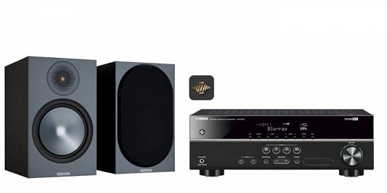 Monitor Audio Bronze 100 + Yamaha HTR-2071 - černá