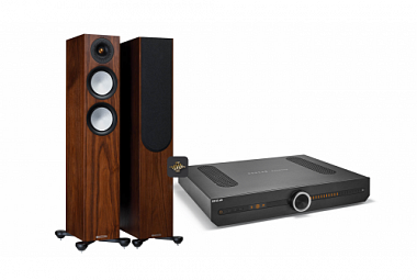 Monitor Audio Silver 7G 200 + Roksan Attessa Streaming set - ořech