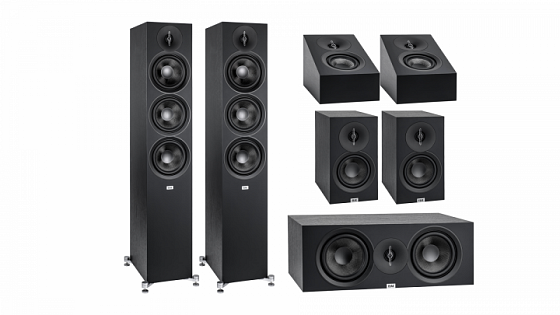 Elac Debut F63+C63+B53+DA43 - černá