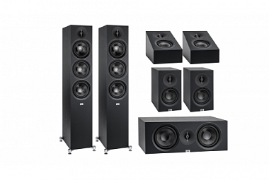 Elac Debut F63+C63+B53+DA43 - černá